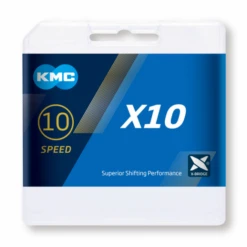 Cadena Kmc X10 Gris 114 Eslabones Para 10 Velocidades