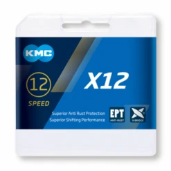 Cadena Kmc X12 Color Plata 126 Eslabones 12 Velocidades