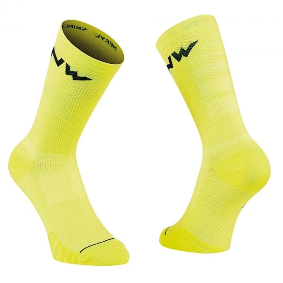 Calcetin Alto Northwave Extreme Pro Amarillo Fluor-negro Uni