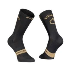 Calcetines Altos Northwave Sunday Negro-dorado Unisex