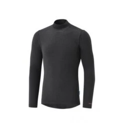 Camiseta Interior Manga Larga Shimano Transpir Negro Hombre