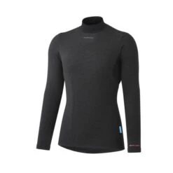 Camiseta Interior Manga Larga Shimano Transpir Negro Mujer