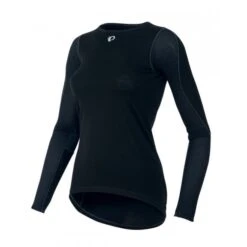 Camiseta Manga Larga Interior Pearl Izumi Wool Negro Mujer