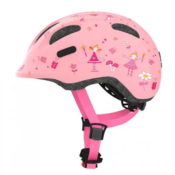 Casco Abus Smiley 2.0 Rosa Princesas Infantil