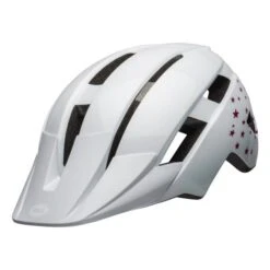 Casco Bell Sidetrack II Gloss White Stars Junior