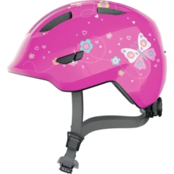 Casco Bicicleta Abus Smiley 3.0 Pink Butterfly Infantil