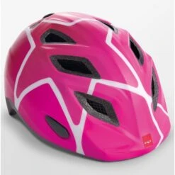 Casco Bicicleta Met Elfo Rosa Estrellas Infantil