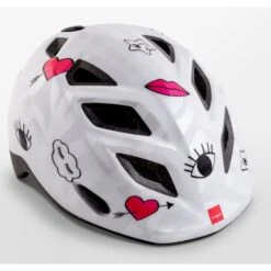 Casco Met Elfo Blanco Dibujos Infantil