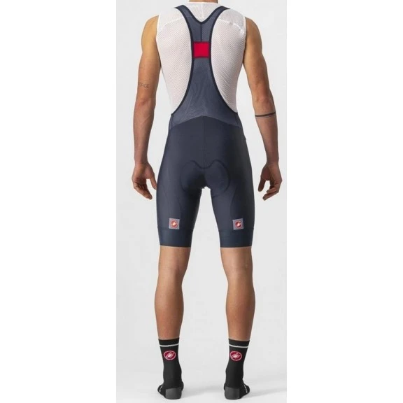 Culote Ciclista Corto Con Tirantes Castelli Entrada Az Savil