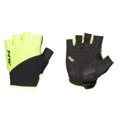 Guante Corto Ciclismo Northwave Fast Negro-amarillo Unisex