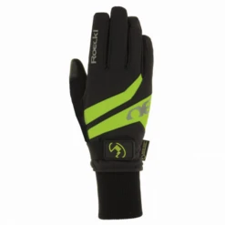 Guante Roeckl Rocca Gtx Waterproof Negro Amarilo
