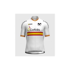 Maillot Ciclismo Manga Corta Inverse España 21 Blanco Hombre