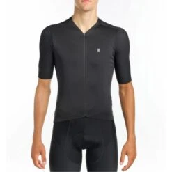 Maillot Ciclista Manga Corta Inverse Saty Black Unisex