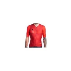 Maillot Ciclista Manga Corta Inverse Sincra Rojo Unisex