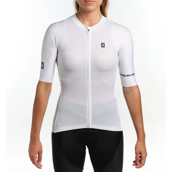 Maillot Cilcista Manga Corta Inverse Fera White Unsex - Imagen 3