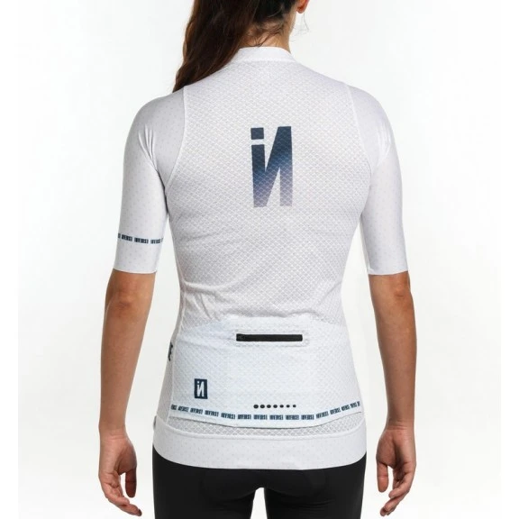 Maillot Cilcista Manga Corta Inverse Fera White Unsex - Imagen 4