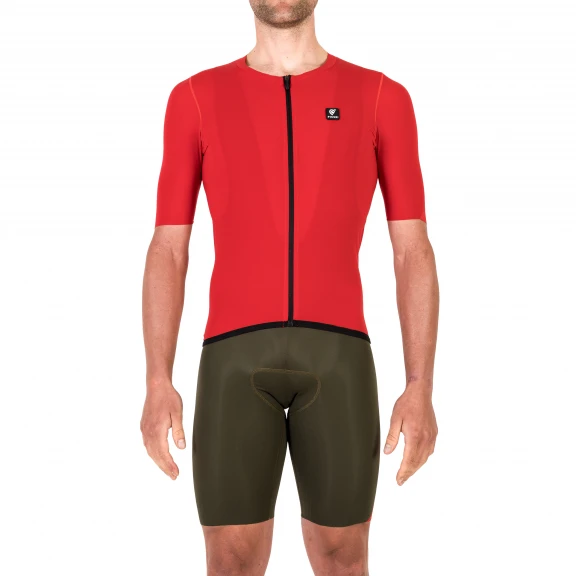 Maillot Corto Pissei Prima Pelle Rojo