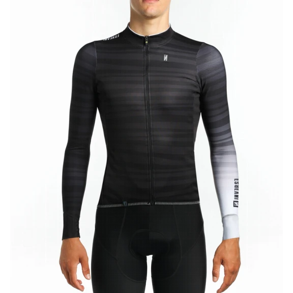 Maillot Inverse Indomit Manga Larga Negro/Blanco