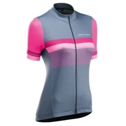 Northwave Maillot Manga Corta Ciclismo Origin Gris-magenta Mujer