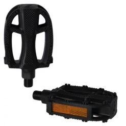 Pedal XlC Niño-joven Color Negro Rosca 1/2" Con Reflectores