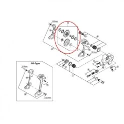 Shimano Polea Juego Guia/tension RD-6700/772/760