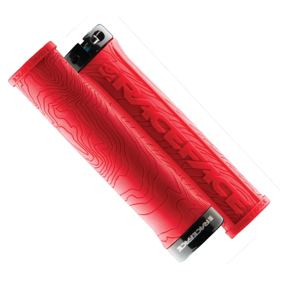 Puños Race Face Half Nelson Single Locks On Rojo