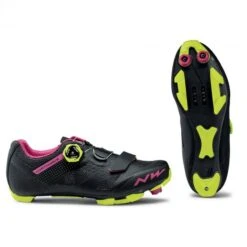Zapatillas Northwave Razer Negro-fucsia-amarillo Mujer
