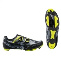 Zapatillas Northwave Rebel 2 Camo Negro-amarillo Mtb