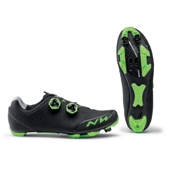 Zapatillas Northwave Rebel 2 Negro-verde Mtb-XC