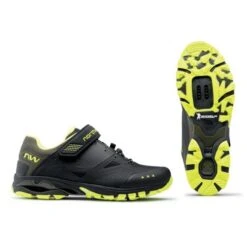 Zapatillas Northwave Spider 3 Negro-amarillo Fluo Mtb Hombre